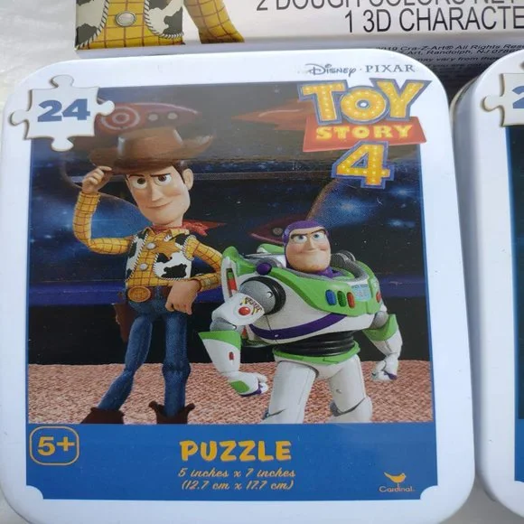 NWT 3 Piece Disney Pixar Toy Story 4 Mold N Play 3D Figure Maker and Puzzles Set - Picture 3 of 7